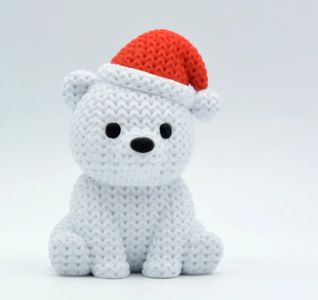 Urso Natalino de croche
